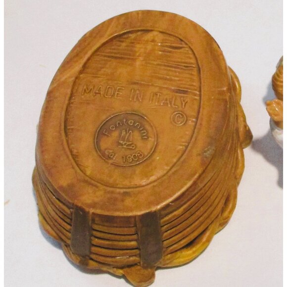 8 Pc Nativity Set 7 Figures (3 are Fontanini Made In Italy )Detailed Wooden Sta - Picture 3 of 13